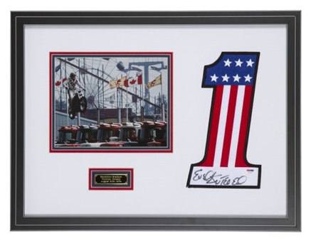 Evel Knievel Signed "Number 1" Photograph Display